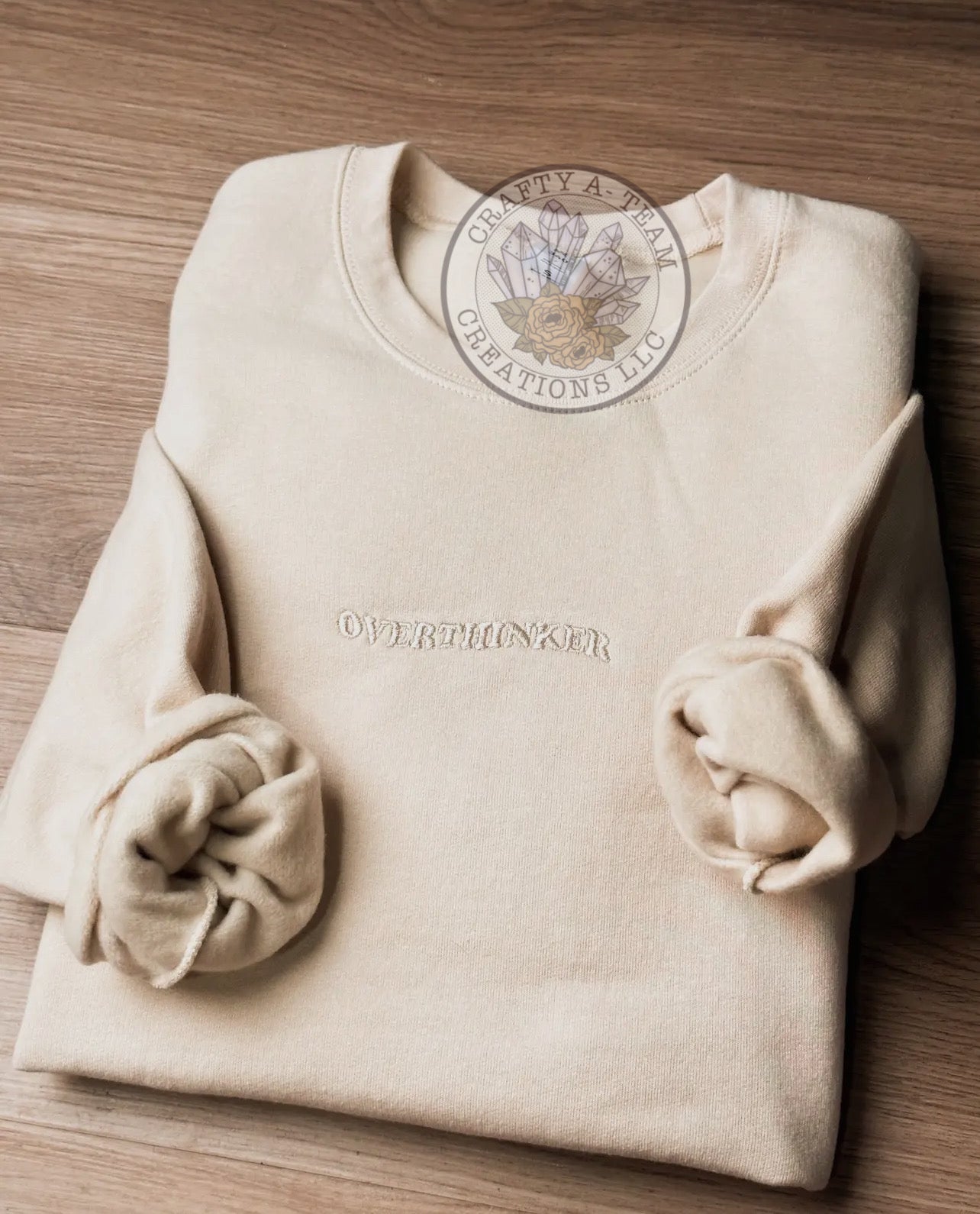 Overthinker Embroidered Crewneck